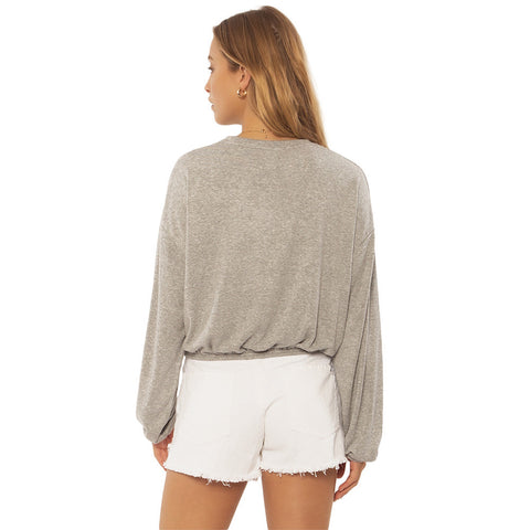 SisstrEvolution Surf Check Knit Fleece - Grey Heather