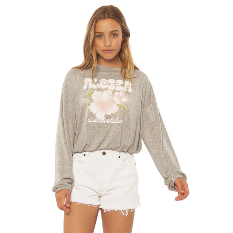SisstrEvolution Surf Check Knit Fleece - Grey Heather