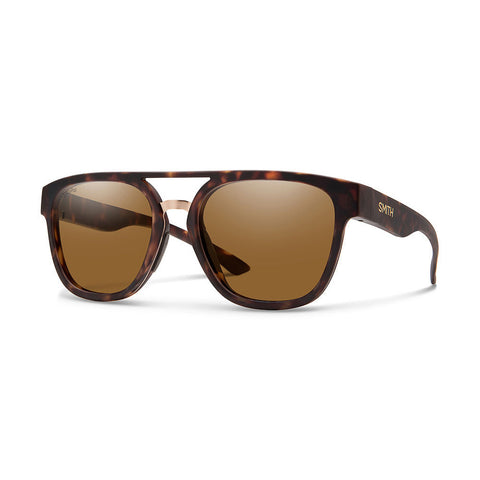 Smith Agency Sunglasses - Matte Tort / ChromaPop Polarized Brown