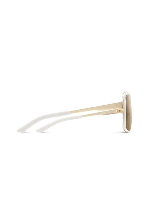 Smith Aveline Sunglasses - White Gold / Polarized Brown-Side