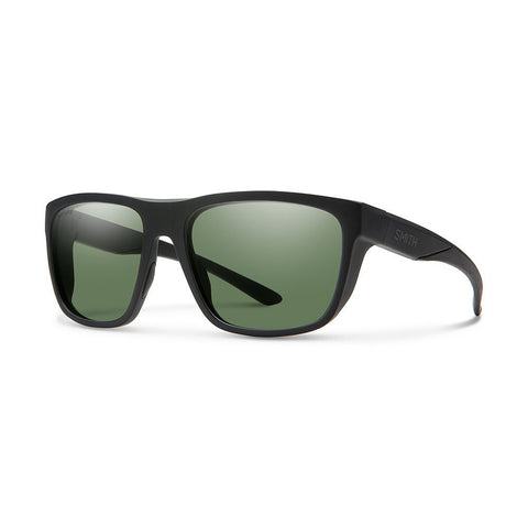 Smith Barra Sunglasses - Matte Black / Chromapop Polarized Gray Green