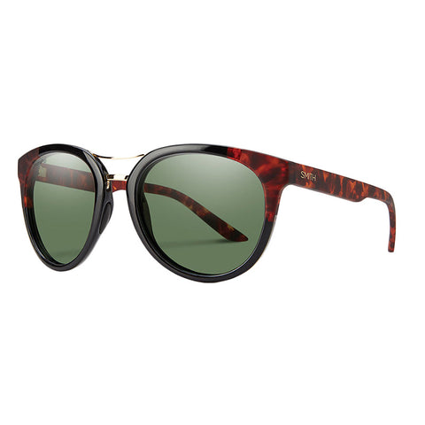 Smith Bridgetown Sunglasses - Black Havana Block / Polarized Gray Green