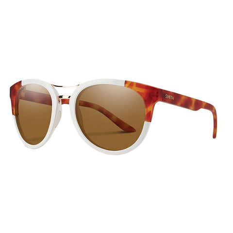 Smith Bridgetown Sunglasses - White Honey Tortoise Block / Polarized Brown