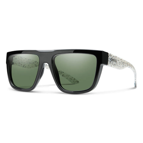 Smith Comeback Sunglasses - Black Canvas Splatter / Gray Green
