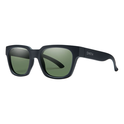 Smith Comstock Sunglasses - Matte Black / Polarized Gray Green