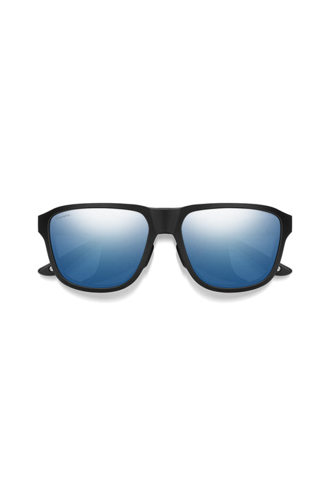 Smith Embark Sunglasses - Matte Black / ChromaPop Polarized Blue Mirror-Front