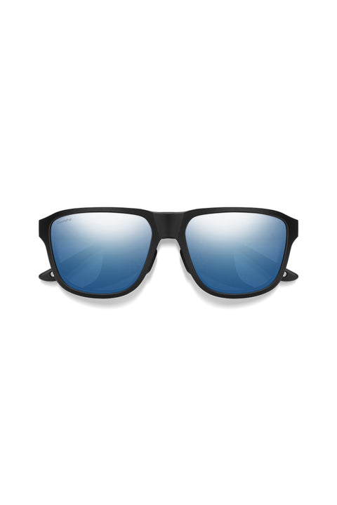 Smith Embark Sunglasses - Matte Black / ChromaPop Polarized Blue Mirror-Front