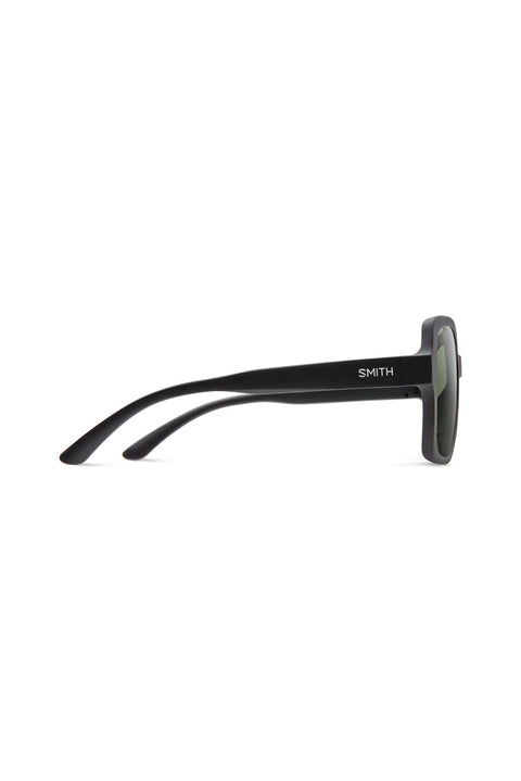 Smith Flare Sunglasses - Matte Black / ChromaPop Polarized Gray Green-Side