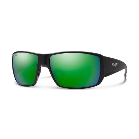 Smith Guide's Choice Sunglasses - Matte Black / Chromapop Glass Polarized Green Mirror