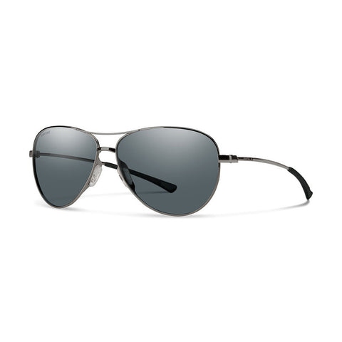 Smith Langley Sunglasses - Dark Ruthenium / Polarized Gray