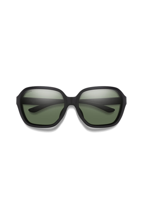 Smith Whitney Sunglasses - Matte Black / ChromaPop Polarized Gray Green-Front
