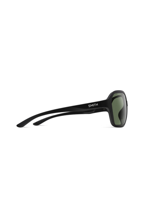 Smith Whitney Sunglasses - Matte Black / ChromaPop Polarized Gray Green-Side