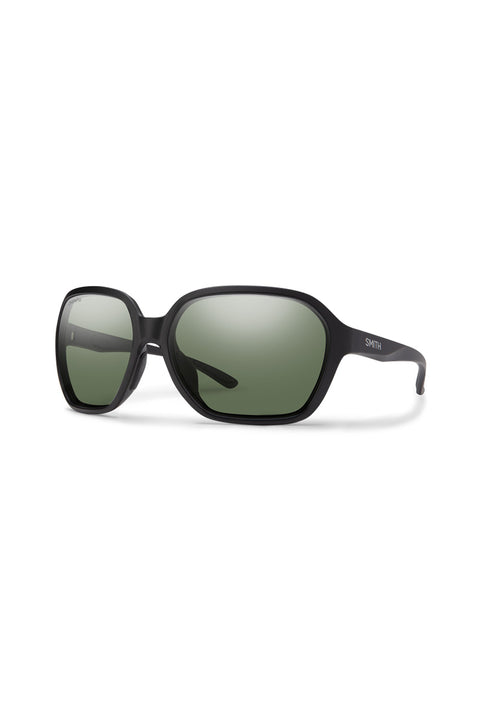 Smith Whitney Sunglasses - Matte Black / ChromaPop Polarized Gray Green-Front