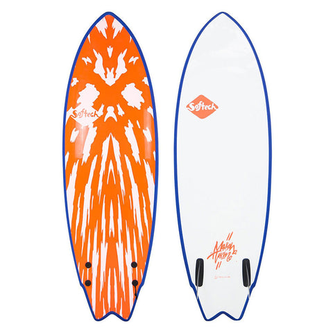 Softtech Mason Twin 5'2" Surfboard - Neon Red / White