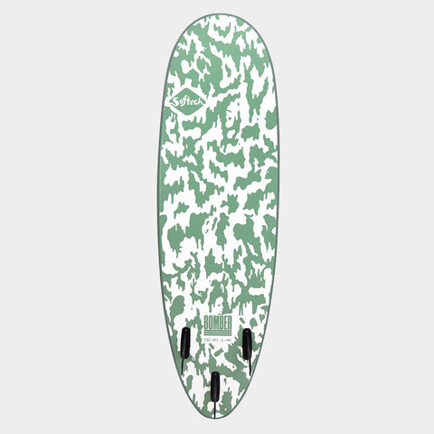 Softech Bomber 6'10" Surfboard - Smoke Green / White