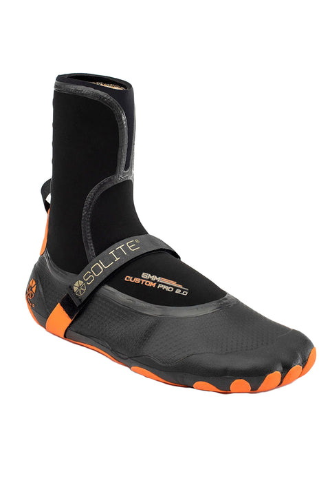 Solite Custom Pro 2.0 5mm Split Toe Boot - Orange / Black