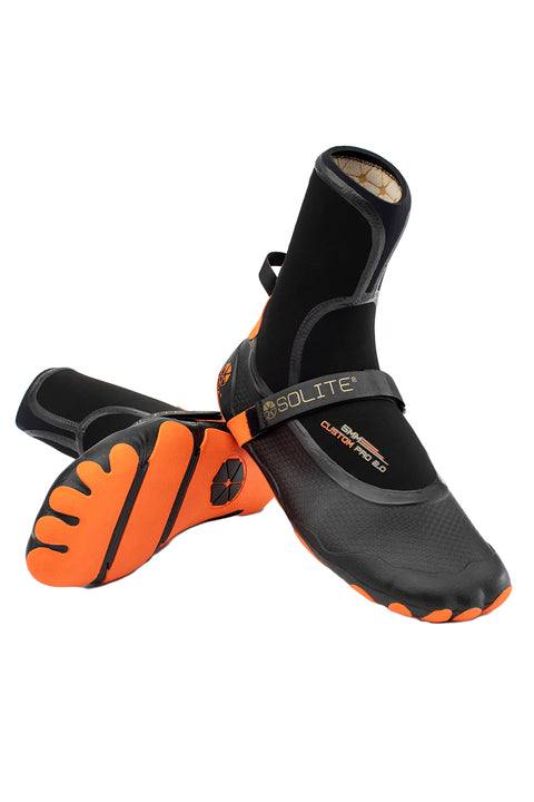 Solite Custom Pro 2.0 5mm Split Toe Boot - Orange / Black