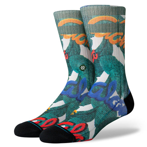 Stance Aloha Leaves Sock - Green