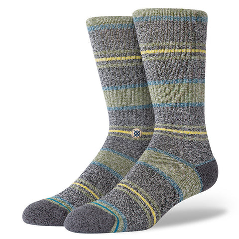 Stance Defeat Crew Sock - Green