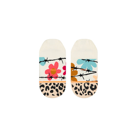 Stance Flower Power Invisible Socks - White