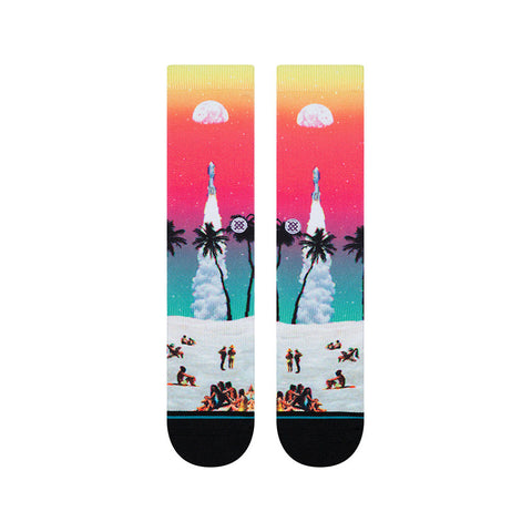 Stance Moon Beach Sock - Fuschia