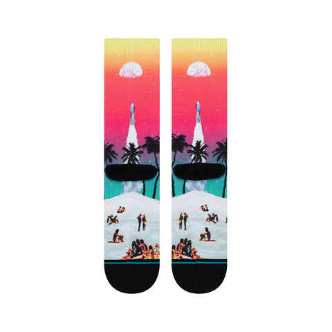Stance Moon Beach Sock - Fuschia