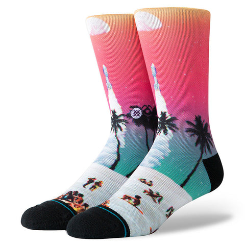 Stance Moon Beach Sock - Fuschia