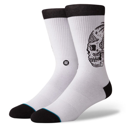 Stance Skull Palm Socks - White