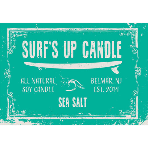 Surfs Up Candle 16oz Mason Jar Candle - Sea Salt