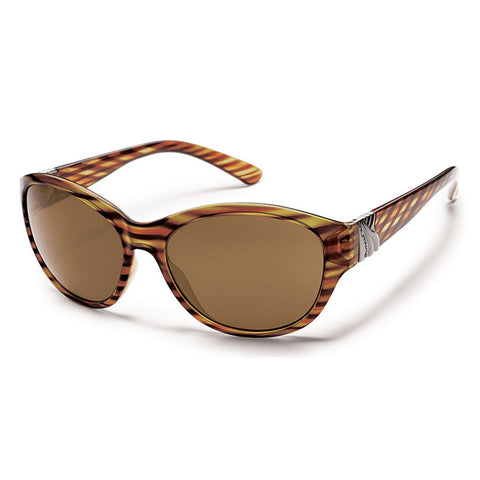 Suncloud Twilight Sunglasses - Tortoise Stripe / Brown Polar