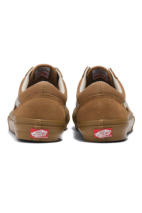Vans Skate Old Skool Shoe - Light Brown / Gum - Back