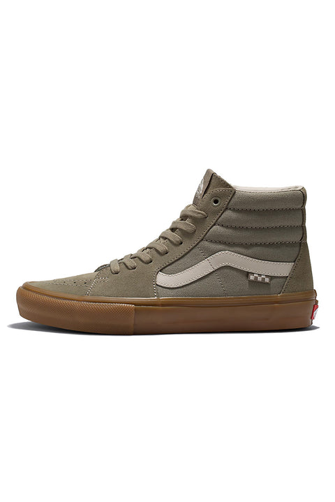 Vans Skate Sk8-Hi Shoe - Khaki / Gum