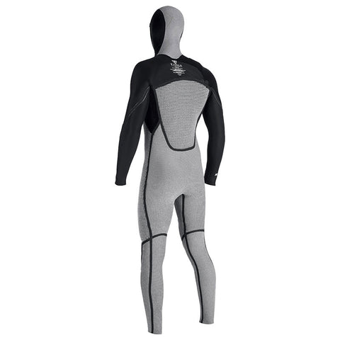 Vissla 7 Seas 5/4/3 Hooded Full Suit - Black Fade