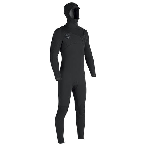 Vissla 7 Seas 5/4/3 Hooded Full Suit - Black Fade