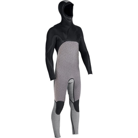 Vissla 7 Seas 5/4/3 Hooded Full Suit - Black Jade