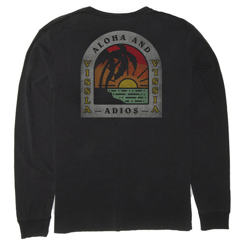 Vissla Adios Sunset L/S Pocket Tee - Phantom