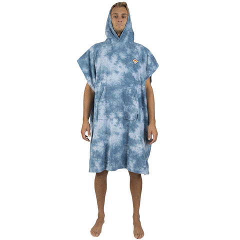 Vissla Changing Towel Pullover - Blue Tie Dye
