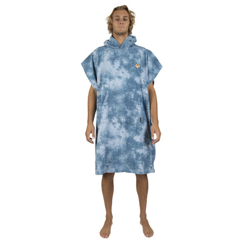 Vissla Changing Towel Pullover - Blue Tie Dye
