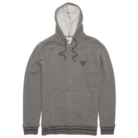 Vissla Established Zip Hoodie - Charcoal Heather