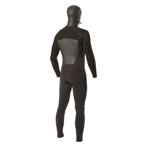 Vissla High Seas 4/3 Hooded Full Suit - Black Heather