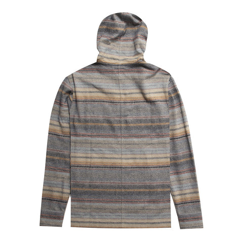 Vissla Poches Flannel Popover Hoodie - Bone