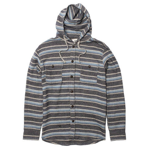 Vissla Pumphouse Hooded Flannel - Navy