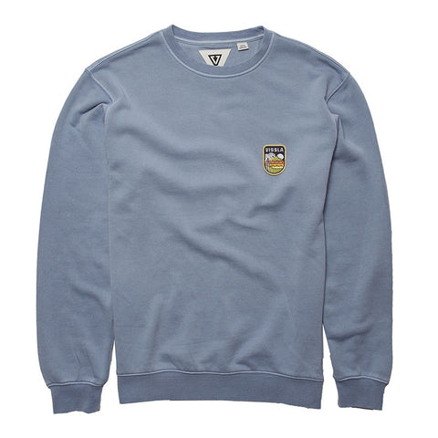 Vissla Solid Sets Crew - Stone Blue