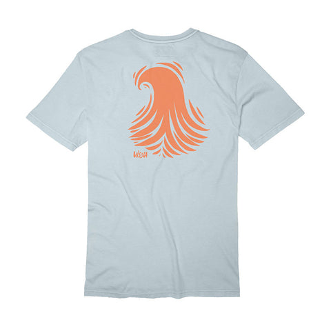 Vissla Thomas Campbell Waves Pigment Dye Tee - Ice Blue