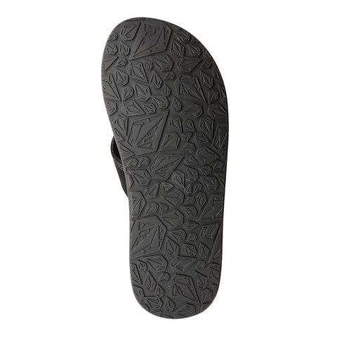 Volcom Recliner Big Boys Youth Sandal - Black / White