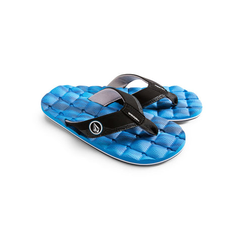 Volcom Recliner Big Boys Youth Sandal - Marina Blue