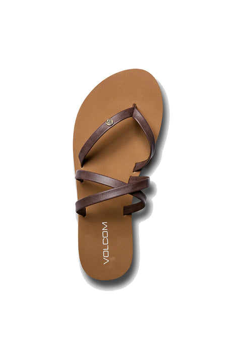 Volcom Easy Breezy II Sandal - Brown - Top