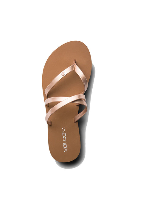 Volcom Easy Breezy II Sandal - Rose Gold - Top