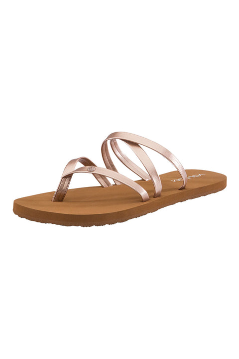 Volcom Easy Breezy II Sandal - Rose Gold - Side