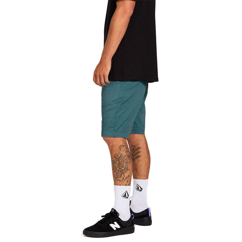 Volcom Frickin Modern Stretch Shorts - Hydro Blue